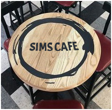 Cafe Table with logo